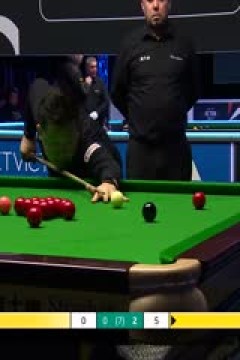 斯诺克威尔士公开赛64进32巴里·霍金斯1-4林杉峰20250211