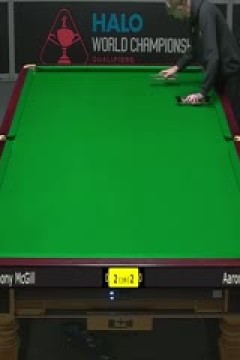 斯诺克世锦赛资格赛96进64及64进32安东尼·麦克吉尔3-6亚伦·希尔(第一阶段)20250413