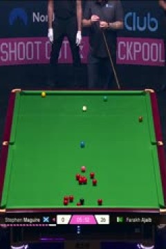 斯诺克单局限时赛128进64斯蒂芬·马奎尔14-49法拉赫·阿贾布20251212
