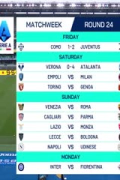 意甲联赛 维罗纳VS亚特兰大 20250208