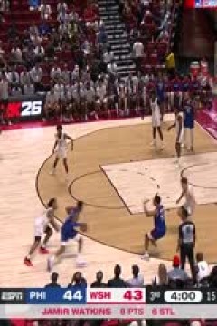 NBA夏季联赛 76人VS奇才 20250716