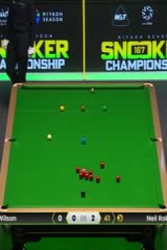 斯诺克利雅得狂欢季沙特大师赛四分之一决赛凯伦·威尔逊0-4尼尔·罗伯逊(秦正)20251120