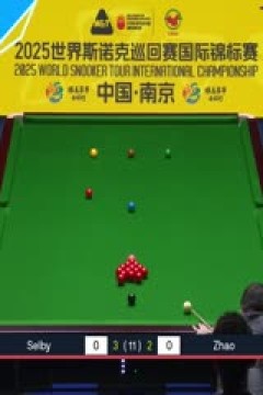 2025斯诺克国际锦标赛8进4赵心童6-5马克·塞尔比(秦正)20251106