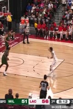 NBA夏季联赛 雄鹿VS快船 20250714