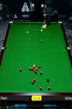 2025斯诺克沙特大师赛第一轮(144进112)米切尔·曼恩1-4阿什利·赫吉尔20250808