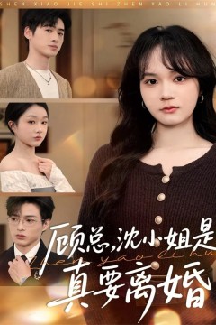 顾总，沈小姐是真的要离婚